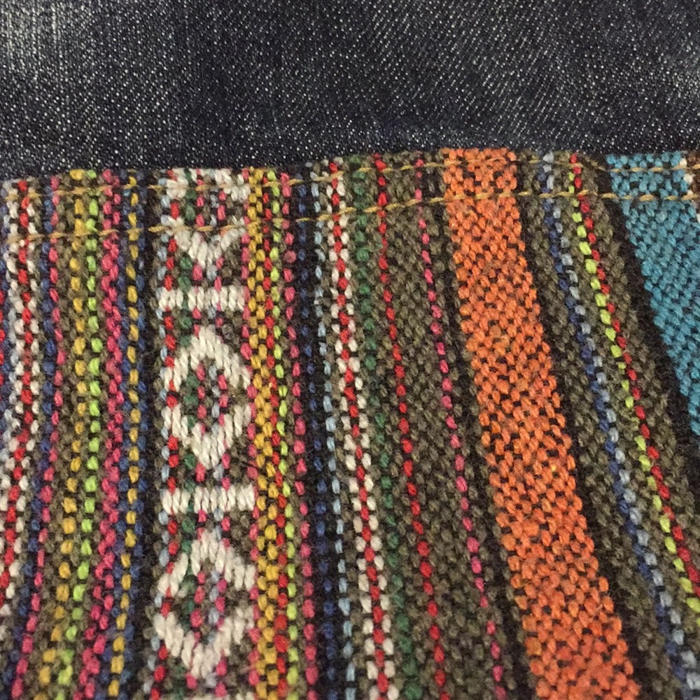 Embroidered pattern jean jacket!! - Picture 5 of 6